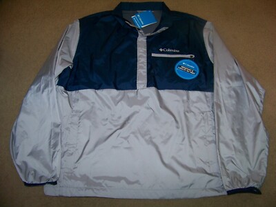 NWT Columbia Mountain Side Windbreaker Jacket Men's XL Navy Gray
