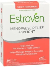 Estroven Menopause Relief + Weight Management Caps Original Version, 30 Count