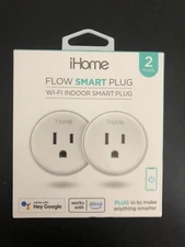 iHome Smart Plug Works with Alexa and Google Home, App Control, 10 Amps - 2 Pack
