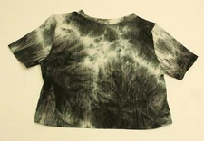 Win Win Apparel Women's Eye of the Storm Rib Knit S/S Top DG4 Multi Large NWT