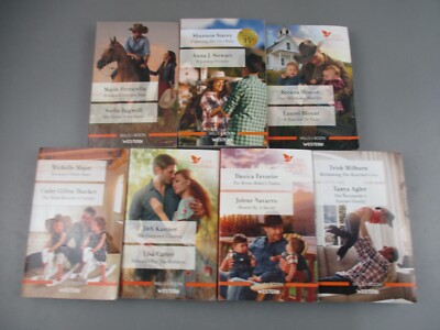 Mills & Boon Bundle Bulk Lot 7 Western Romance Books - 14 Stories Cowboys