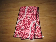 WHITE HOUSE BLACK MARKET 100% Silk Paris France Eiffel Tower Oblong Scarf *NWT