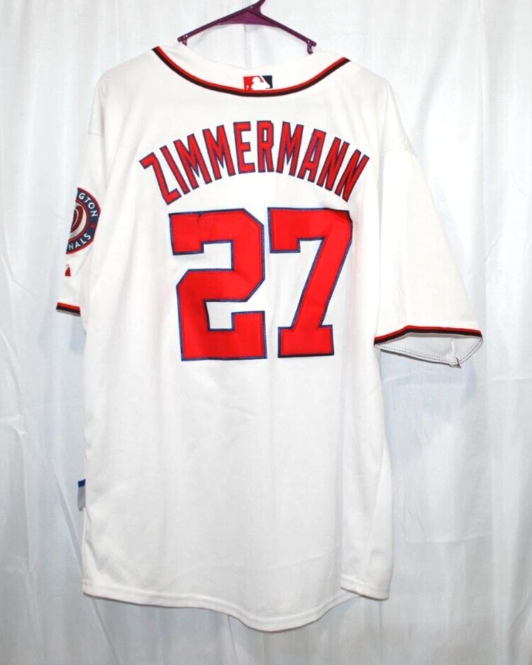 Бейсбольная футболка Washington Nationals MLB Jordan Zimmermann подлинная Majestic - Изображение 3 из 4