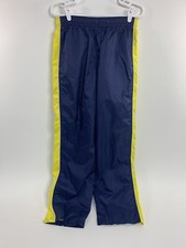 Nike Vintage Windbreaker Nylon Blue Yellow Pants Women s Large 12/14 Logo