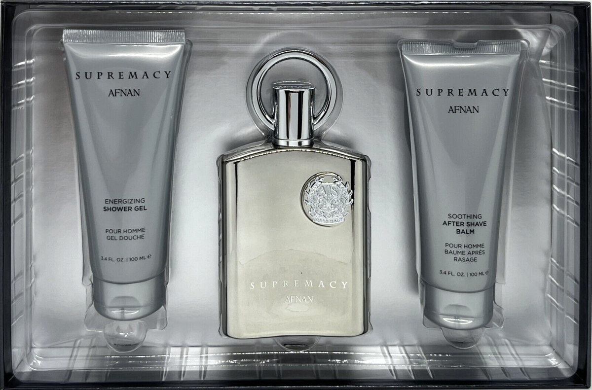 AFNAN SUPREMACY POUR HOMME 3 PCS GIFT SET 3.4 EDP, SHOWER GEL