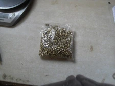 Meccano 100 x Brushed Brass Cheese Head Bolts - Part 37b - Very Good Condition