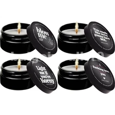 Kama Sutra Vanilla Scented Coconut Oil Based Naughty Massage Candle 1.7 oz