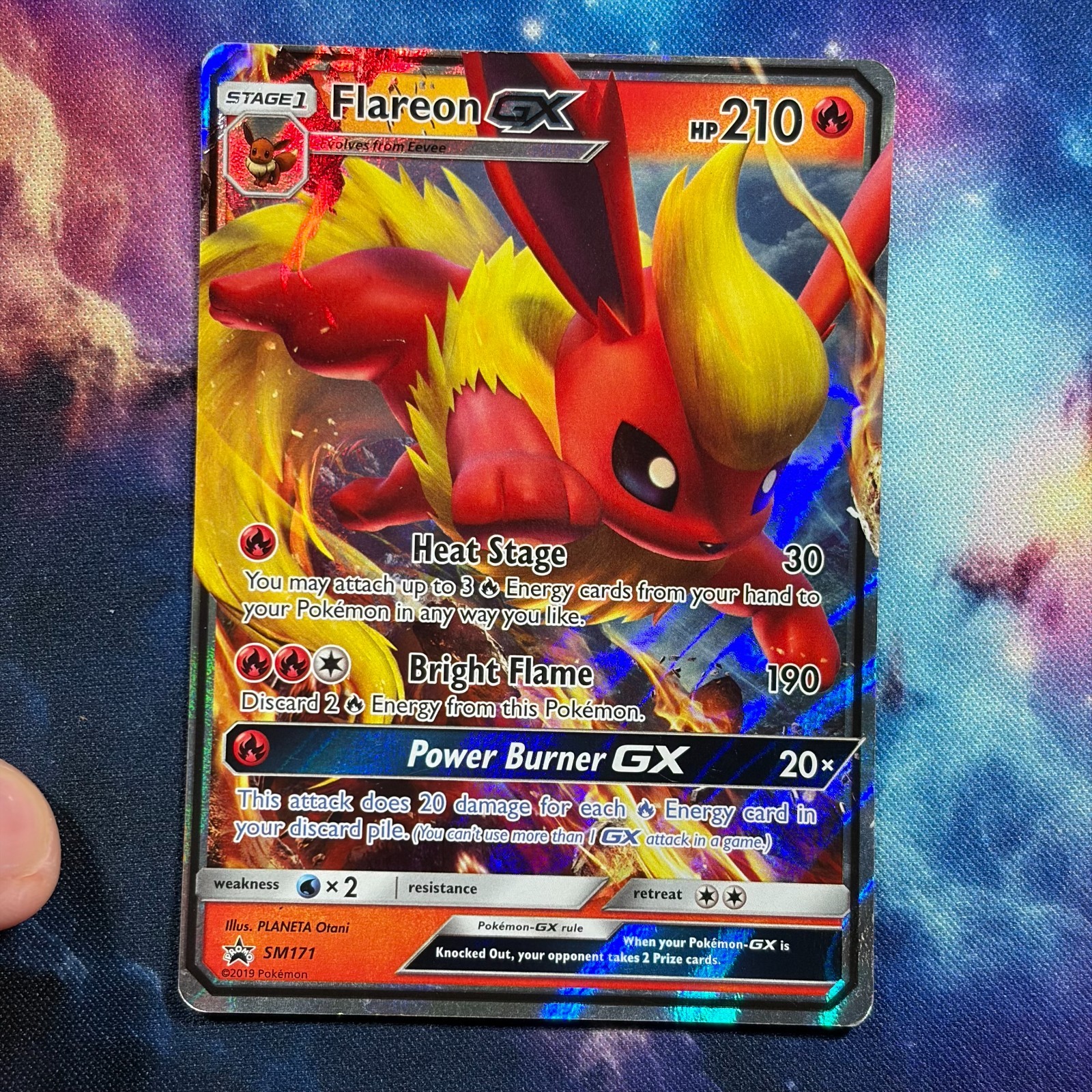 Flareon GX SM171 Black Star Promo Sun & Moon Pokemon TCG HP