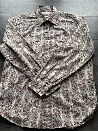 Stetson, Vintage Stetson Western Long Sleeve Men’s Shirt Size L