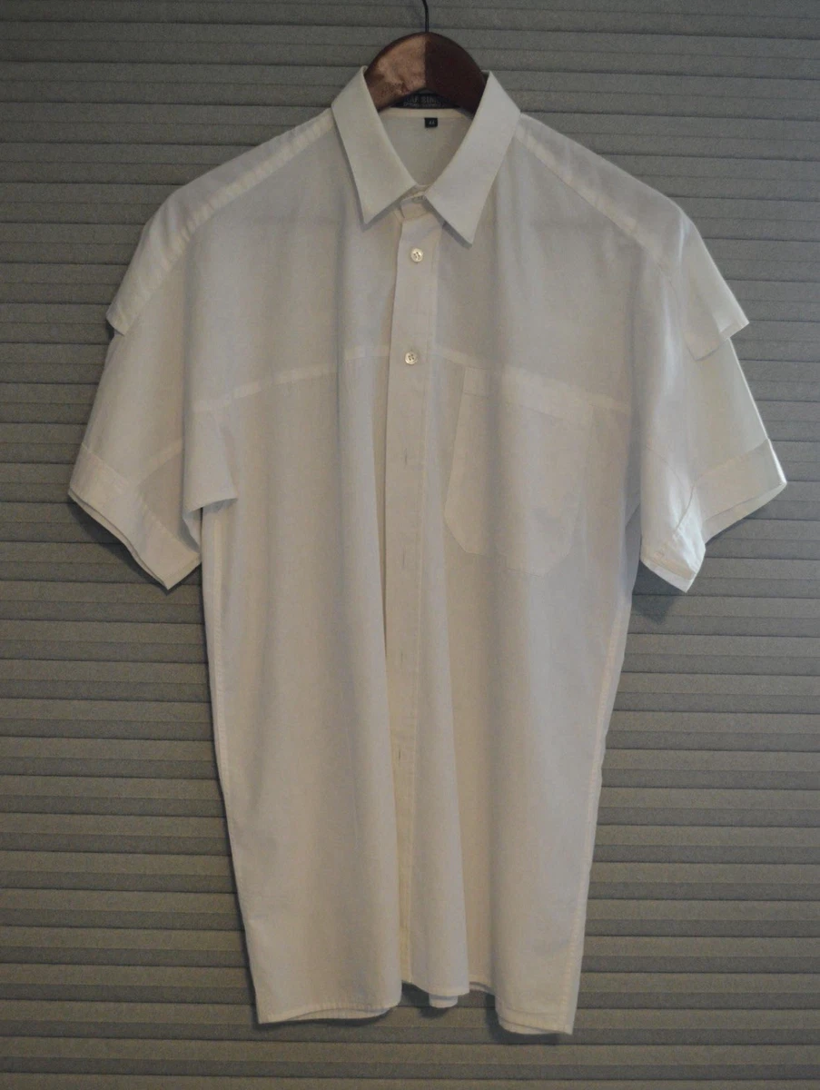 Raf Simons Short Sleeve Button-Up Casual Button-Down Shirts for