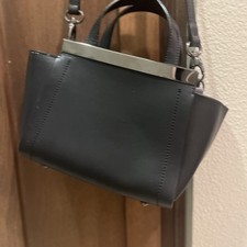Alberta Decanio Genuine Leather Black Handbag...