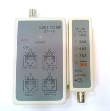 Remote RJ45/BNC Network Cable Tester ST-45