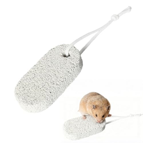 Pierre à ronger minérale en lot de 6 blocs de calcium blanc pour lapins et hamsters