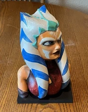 Custom 3D Printed/Painted Ahsoka Tano Bust Star Wars The Clone Wars 