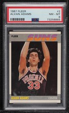 1987-88 Fleer Alvan Adams #2 PSA 8 0nr3