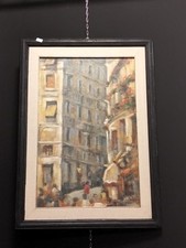 Francesco Argiolu - "Piazza Constituzione, Cagliari" - Acrylic on canvas SARDINIA