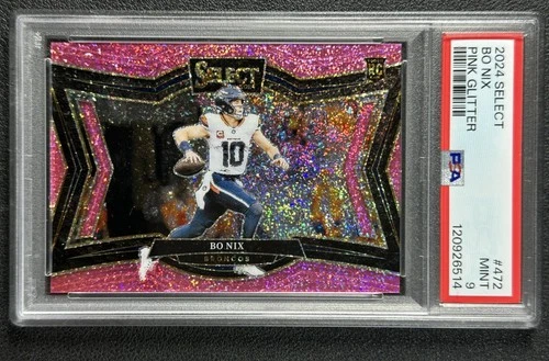 BO NIX PSA 9 2024 PANINI SELECT #472 FIELD LEVEL PINK GLITTER PRIZM ROOKIE 14/15