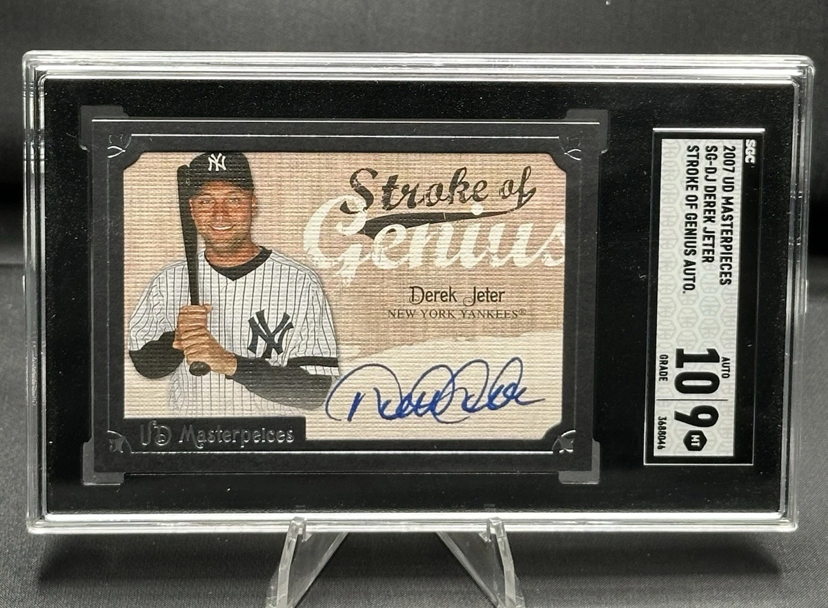 Upper Deck Derek Jeter Autographed Baseball Sports Trading Cards 