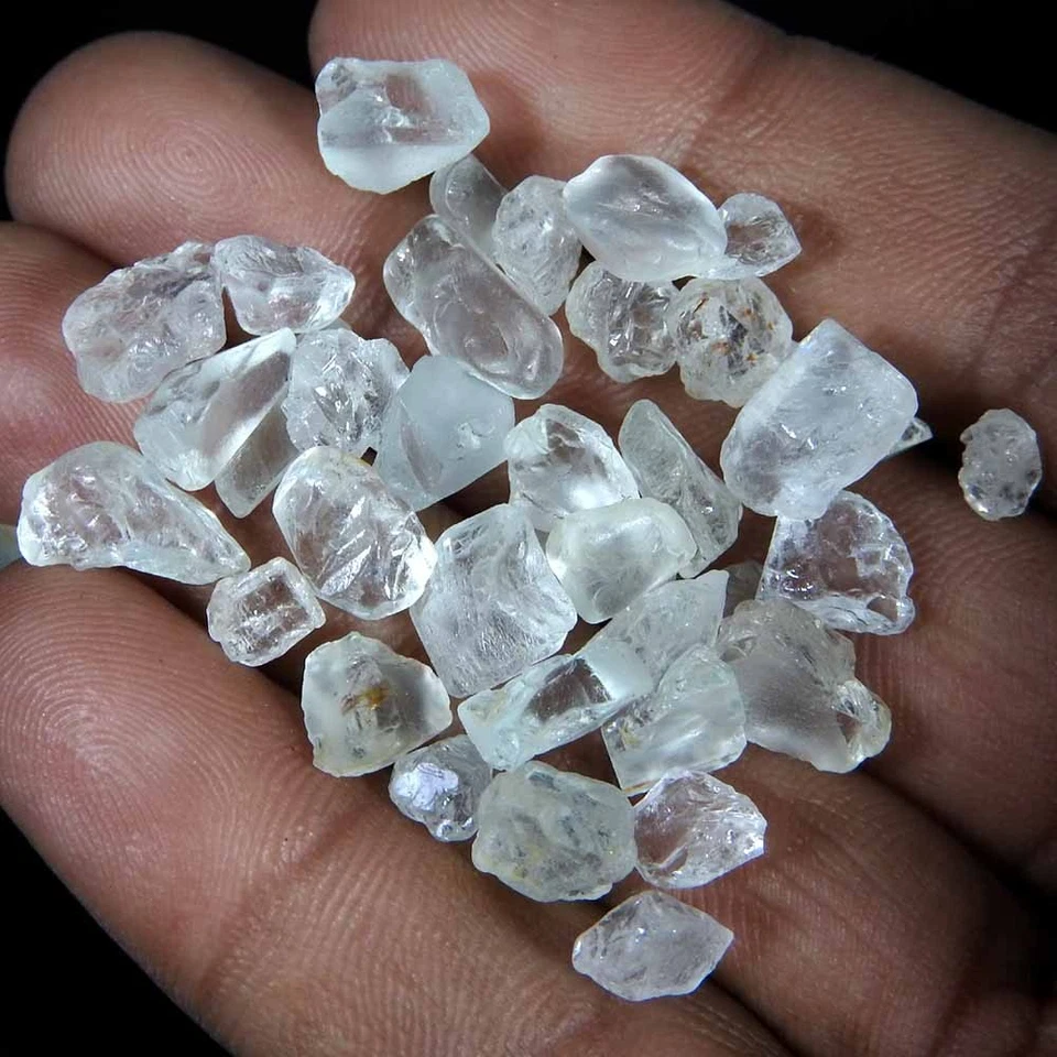 74,60 cts 100 % topacio blanco natural faceta cabujón piedra preciosa áspera. lote Foto 3 de 3