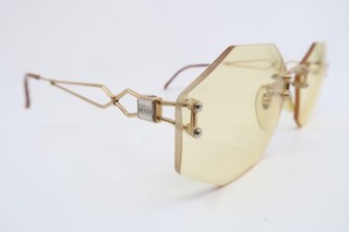 Vintage gold filled rimless D.Or/L Henry Jullien glasses MELROSE 140 France
