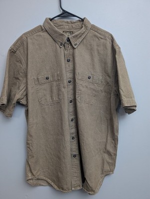 D4 C. E. SCHMIDT MEN'S work SHIRT SIZE XL-BEIGE