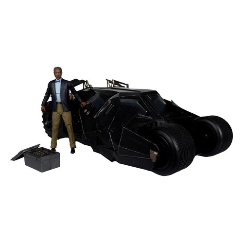 Batmobile Tumbler & Lucius Fox The Dark Knight Gold Label 45cm McFarlane Toys
