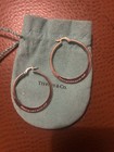 Tiffany & Co. Elsa Peretti Large .925 Sterling Silver Hoop Earrings  Signed — photo 3