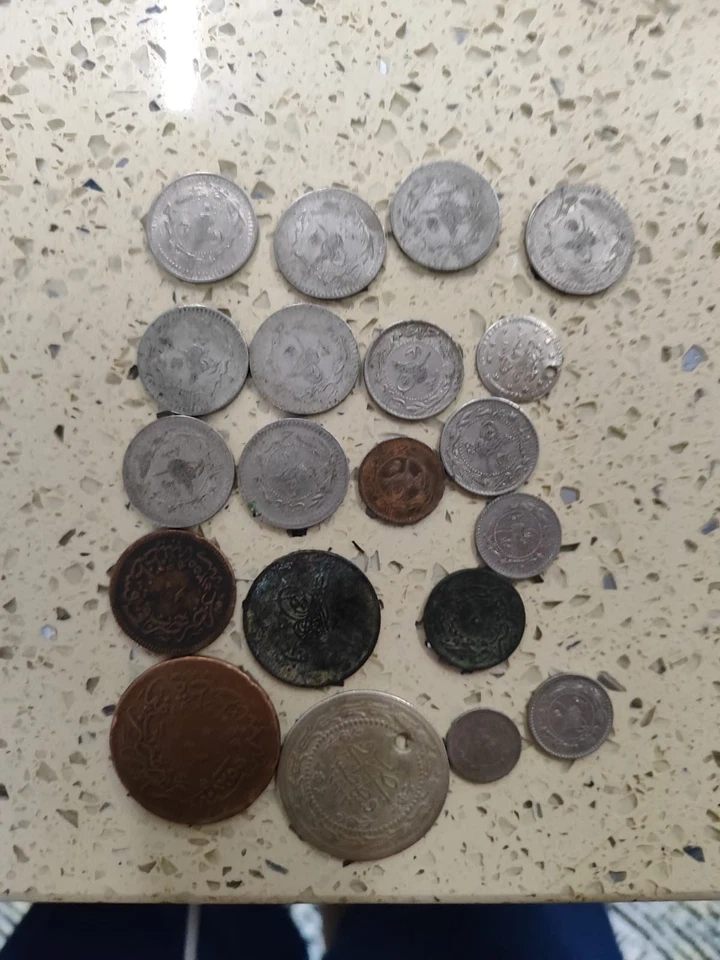 Lot Of 20 Coins Ottoman Empire Coin Collection 1255-1327 AH Turkish - Image 3 of 4