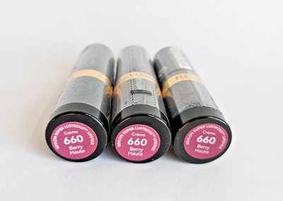 3 PACK Revlon Super Lustrous Lipstick 660 BERRY HAUTE, Creme Finish, New Sealed