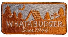 WHATABURGER ESTABLISHED SINCE 1950 PATCH Fast Food Chain Embroidered Iron On