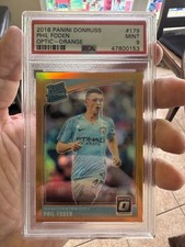 2018-19 Panini Donruss #179 Phil Foden Optic Orange 17/99 Manchester City RC