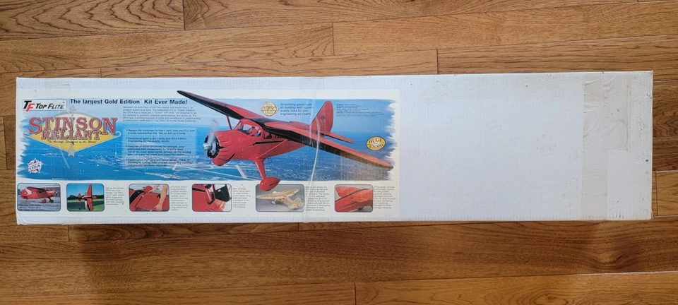 Top Flite Gold Edition Stinson Reliant SR-9 RC kit with Fiberglass Accessories - Image 2 of 4