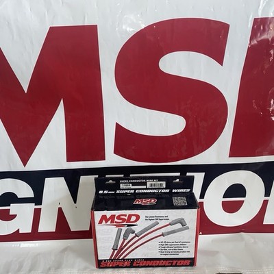 MSD 31689 Super Conductor Universal 4-Cyl Midget 8.5mm Spark Plug Wire Set