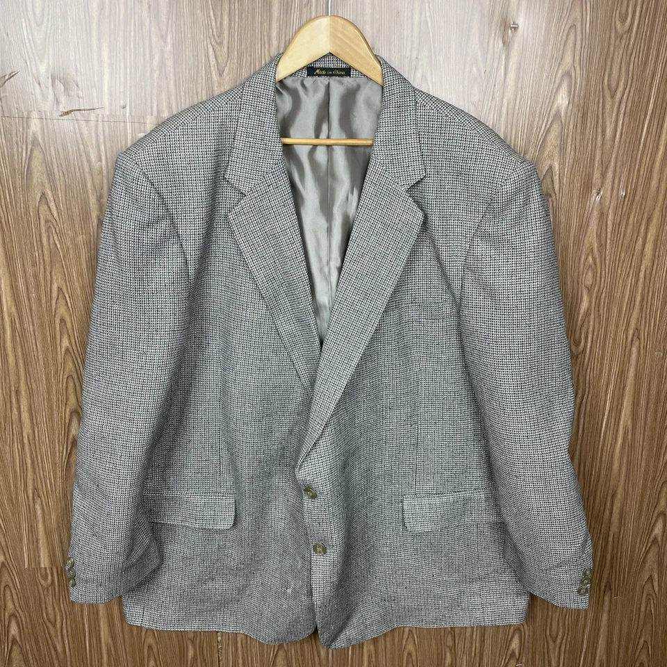 Abrigo deportivo Alexander Lloyd para hombre 54R marrón azul multicolor 100 % seda texturizado Foto 2 de 4