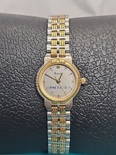 Bulova Quartz Two Tone Woman  s Wristwatch Gold Silver Dress Watch VTG WB
