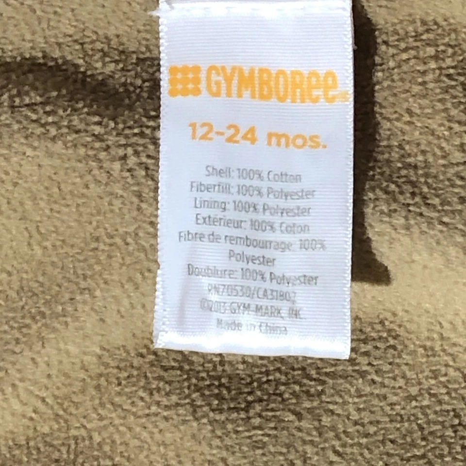 Abrigo Gymboree Pana Forrado Cremallera Completa 12-24 Meses Vaquero Occidental Vaquera Invierno Foto 2 de 4