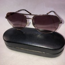 Oroton Clemence Aviator Sunglasses Gold Gradient Brown ban Purple ray