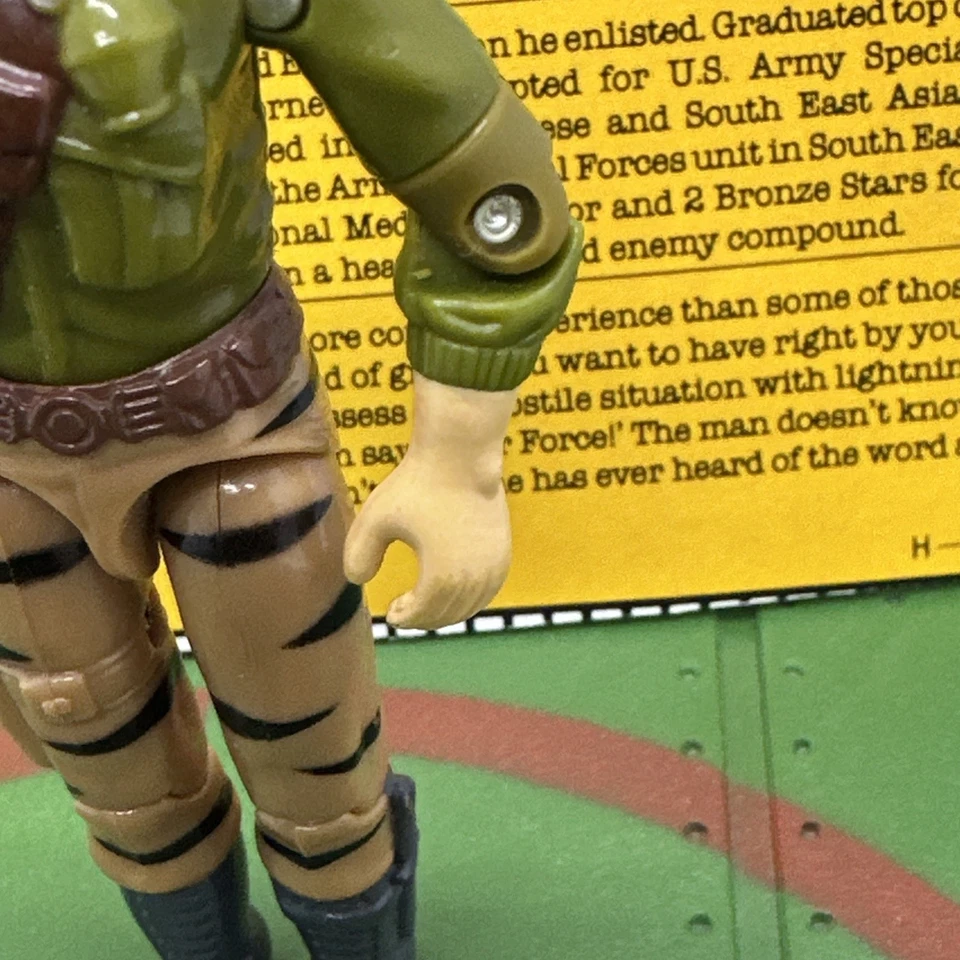 G.I. Joe Tiger Force Duke v2 Complete w/File Card 1988 ARAH Hasbro New O-Ring - Image 4 of 4
