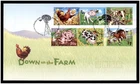 2005 First Day Cover FDC Australia - Down on the Farm - Stamps Set