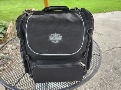 XLG Harley Davidson Premium Touring Luggage Black Bag W/ Rain Cover. Excellent