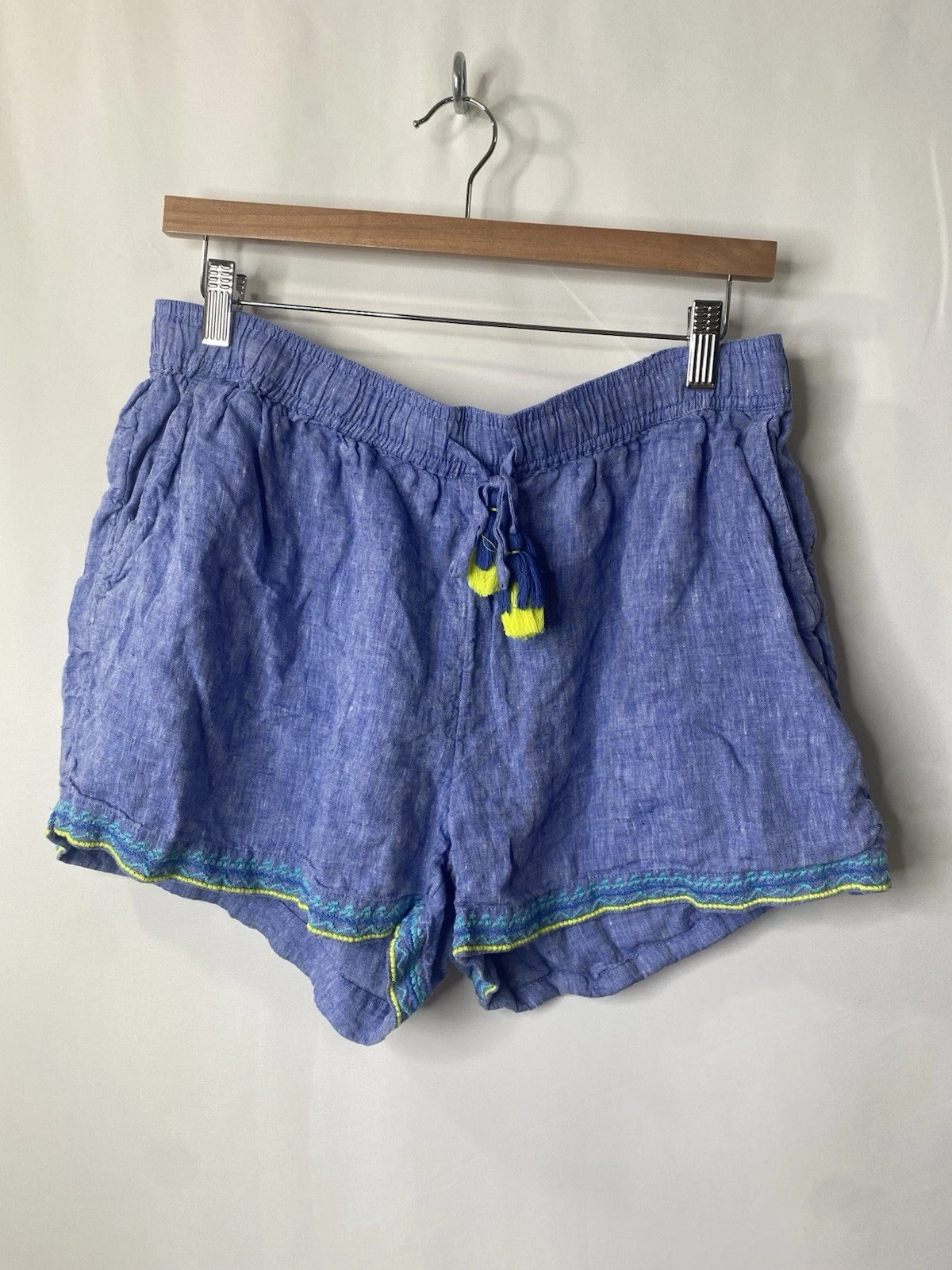Vineyard Vines Womens Blue Tassel Linen Pull On Shorts Size Large Boho Beach Y2K
Opens in a new wind