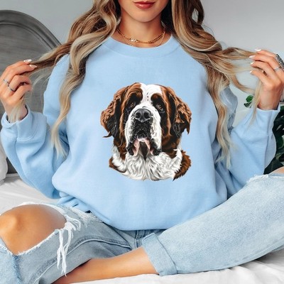 Bernhardiner Hunderasse Tiere Damen Sweatshirt Haustierliebhaber Grafik Pullover