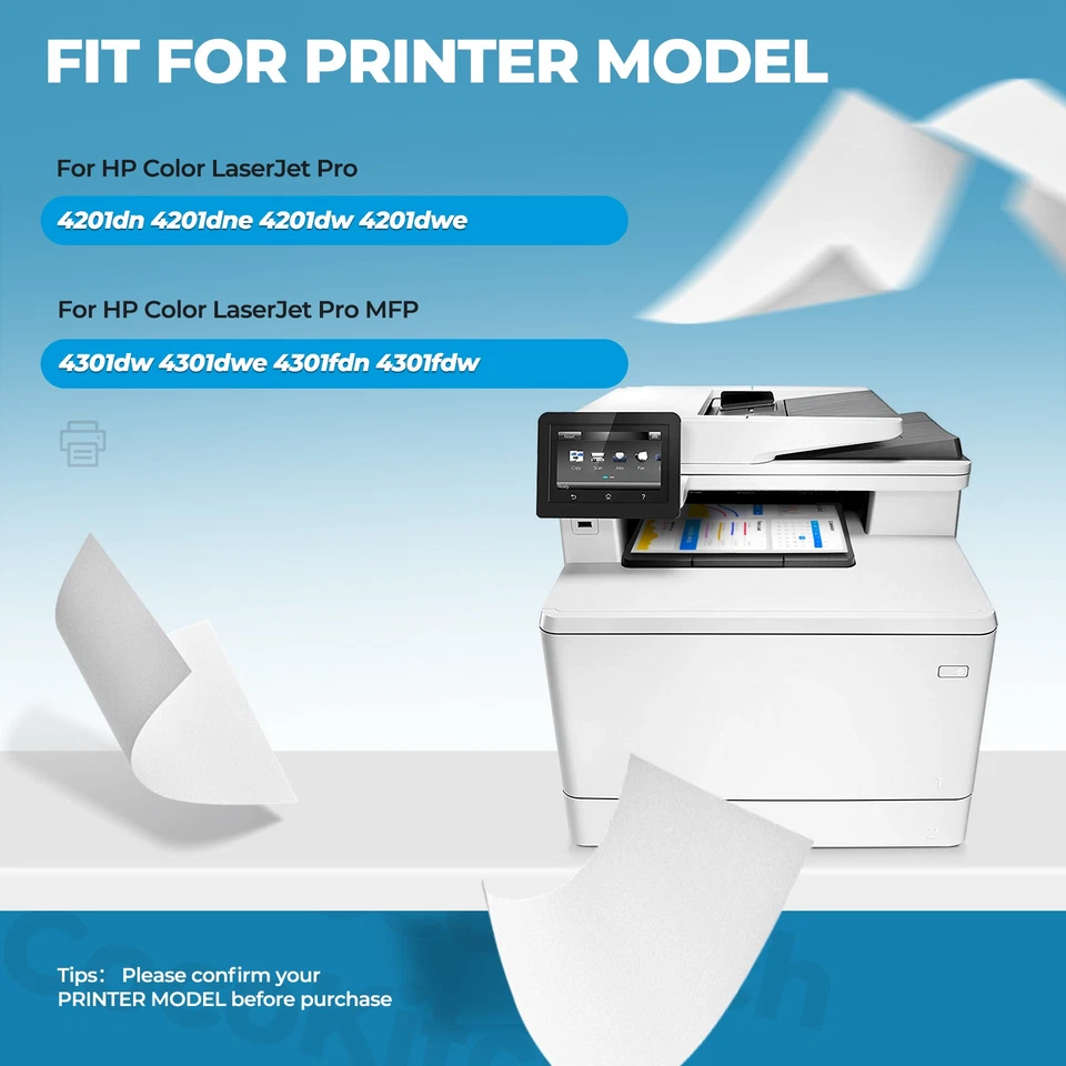 4PK For HP 210X W2100X 210A Toner for LaserJet Pro 4201dn 4201dw MFP 4301fdw - Image 2 of 4