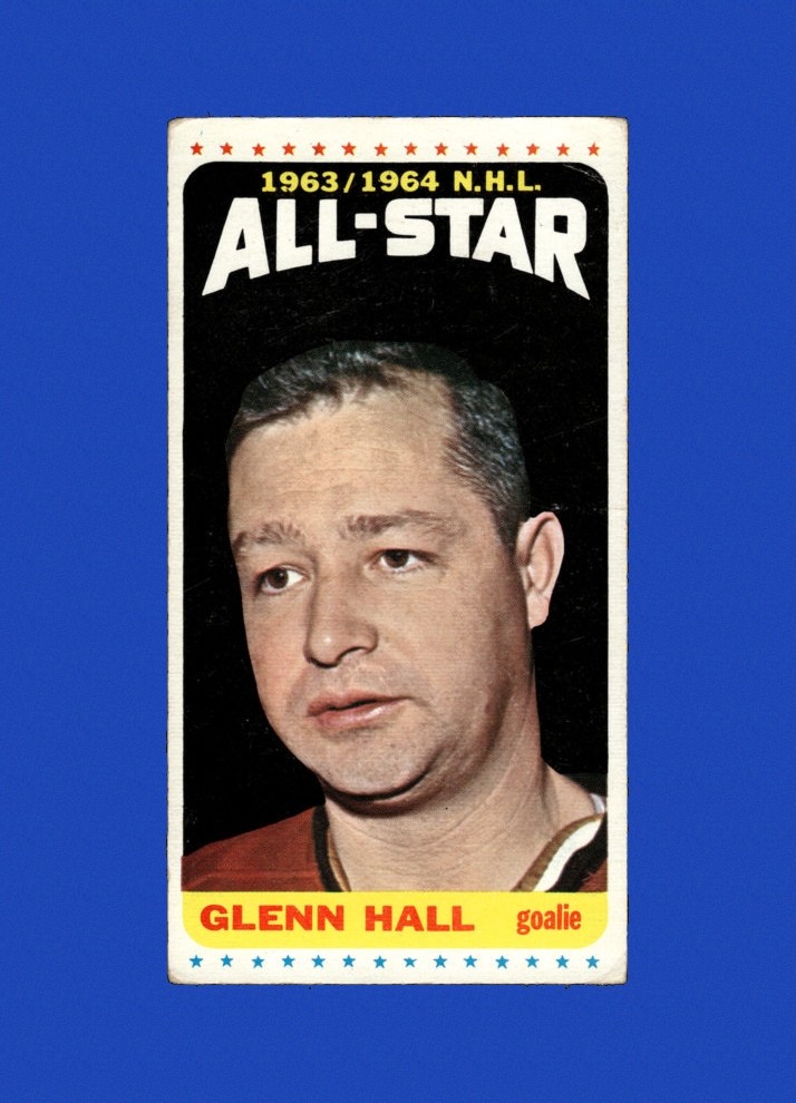 1964-65 Topps Set-Break #110 Glenn Hall LOW GRADE (crease) *GMCARDS*
