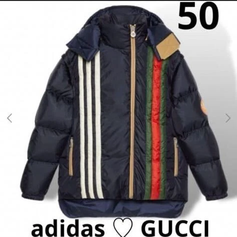 Piumino Gucci adidas x Gucci logo a righe 50