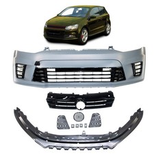 Frontstoßstange mit Gitter passend für VW Polo V (6R, 6C) 2009-2017