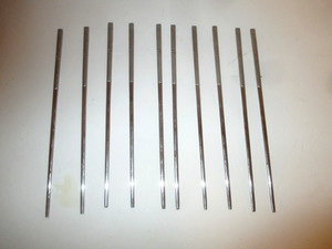 5 PAIRS VINTAGE CHINESE METAL STAINLESS CHOPSTICKS W/ BLOSSOM FLOWER IMAGE (10)