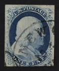 CKStamps: US Stamps Collection Scott#9 1c Franklin Used CV$95