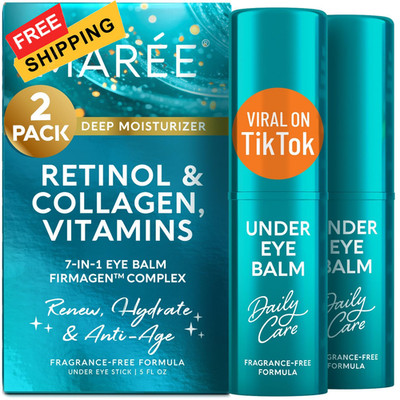 MAREE Under Eye Balm Stick with Retinol & Ceramide 0.35 Ounce (Pack of 2) 