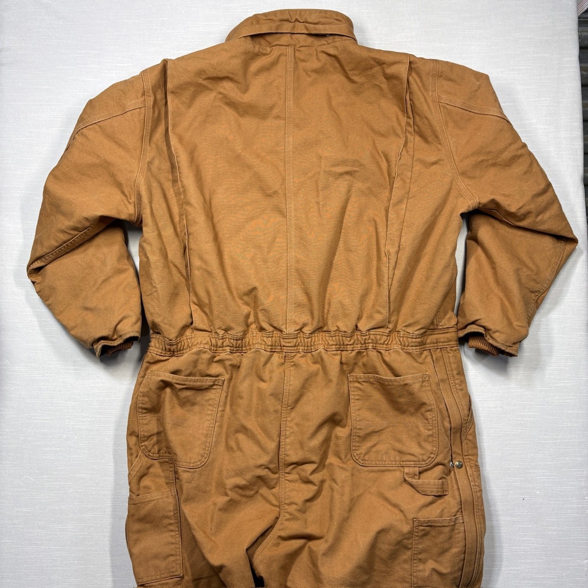 Carhartt Insulated Quilted Duck Canvas Coveralls 104396-BRN Mens